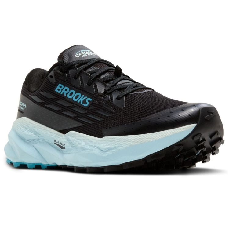 Damskie buty do biegania Brooks Cascadia 19 GTX – Black/Ebony/Blue Flower